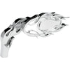 Arlen Ness Mirror - Micro - Flamed - Side View - Oval - Chrome - Left - Forever Rad-Arlen Ness