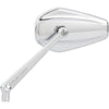 Arlen Ness Mirror - MiniStocker - Side View - Hexagon - Chrome - Left - Forever Rad-Arlen Ness