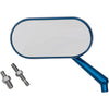 Arlen Ness Mirror - Side View - Oval - Blue - Left - Forever Rad-Arlen Ness