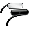 Arlen Ness Mirror - Micro - Mini - Side View - Oval - Black - Left - Forever Rad-Arlen Ness