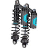 Legend Suspension REVO ARC Piggyback Shocks - Standard - Black - 13IN - 99-17 Dyna - For: Harley Davidson - Dyna, Touring - Forever Rad-Legend Suspension