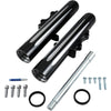 Arlen Ness Fork Legs - Black Anodized - Deep Cut - Dual Disc - For: Harley Davidson - Touring - Forever Rad-Arlen Ness