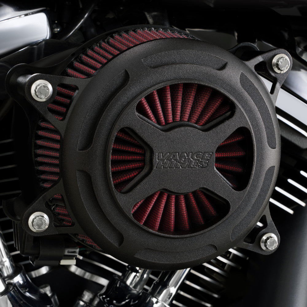 Vance And Hines VO2 X Air Intake - Black Wrinkle | Forever Rad | Vance ...