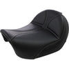 Saddlemen Dominator Solo Seat - wo Backrest - Black w Gray Stitching - FLFX 06-17 - For: Harley Davidson - Touring - Forever Rad-Saddlemen