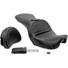 Saddlemen Seat - Explorer - With Backrest - Stitched - Black - Dyna - For: Harley Davidson - Dyna - Forever Rad-Saddlemen