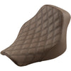 Saddlemen Renegade Solo Seat - Lattice Stitched - Brown - FLST - For: Harley Davidson - Softail - Forever Rad-Saddlemen