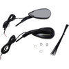 Custom Dynamics Mirrors - Dynamic - Side View - Oval - Black - For: Harley Davidson - Dyna - Forever Rad-Custom Dynamics