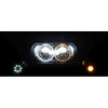 Custom Dynamics Headlight - Black - FLTR - For: Harley Davidson - Dyna - Forever Rad-Custom Dynamics