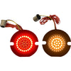 Custom Dynamics Flat Rear Turn Signal 1156 - Amber Lens - For: Harley Davidson - Dyna, Softail - Forever Rad-Custom Dynamics