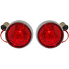 Custom Dynamics Bullet Turn Signal - 1157 - Chrome - Red Lens - For: Harley Davidson - Dyna, Softail - Forever Rad-Custom Dynamics